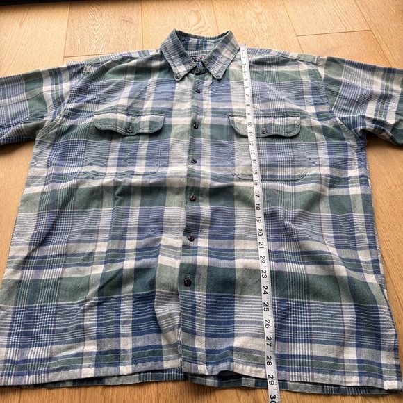 VINTAGE POINT ZERO OVERSIZED PLAID BUTTON UP SHORT SLEEVE SHIRT - L - Picture 10 of 15